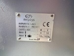 AIRNAUTIC NEPTYS FIRST LIFE 27 IN - SEMI RIGIDE OCCASION MARINE COURTAGE (13)