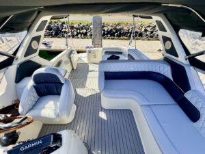 CRANCHI SMERALDO 37 - BATEAU MOTEUR OCCASION - MARINE COURTAGE (31)