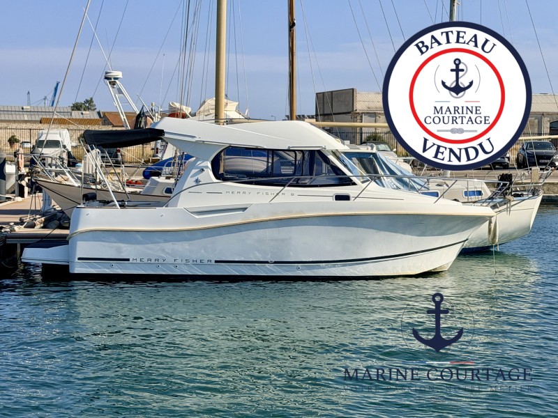 Jeanneau Merry Fisher 8 Marine Courtage - bateau d'occasion – Herault. Spécialiste du bateau d'occasion