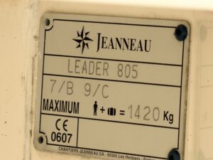 JEANNEAU LEADER 805 - BATEAU MOTEUR OCCASION MARINE COURTAGE (25)